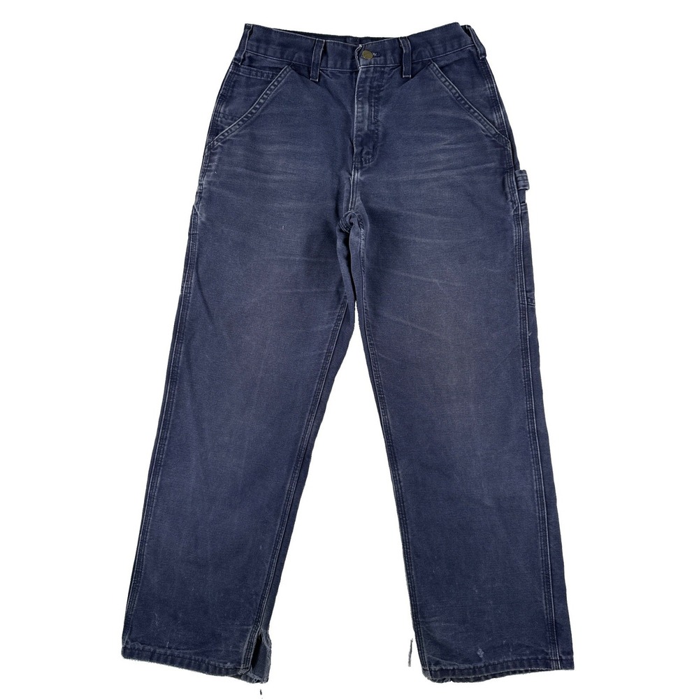 Carhartt B11 MDT Canvas Dungaree Pants Men's 29 x 30 Faded Distressed